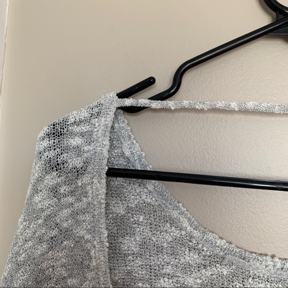 GRAY OPEN BACK SWEATER - Picture 7 of 11
